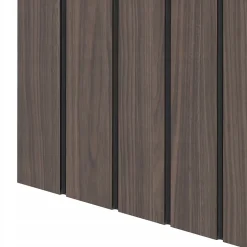 Furnidea Meuble de salle de bain sous vasque suspendu STELLA coloris noyer 60 cm façades rainurées* Meuble Sous Lavabo