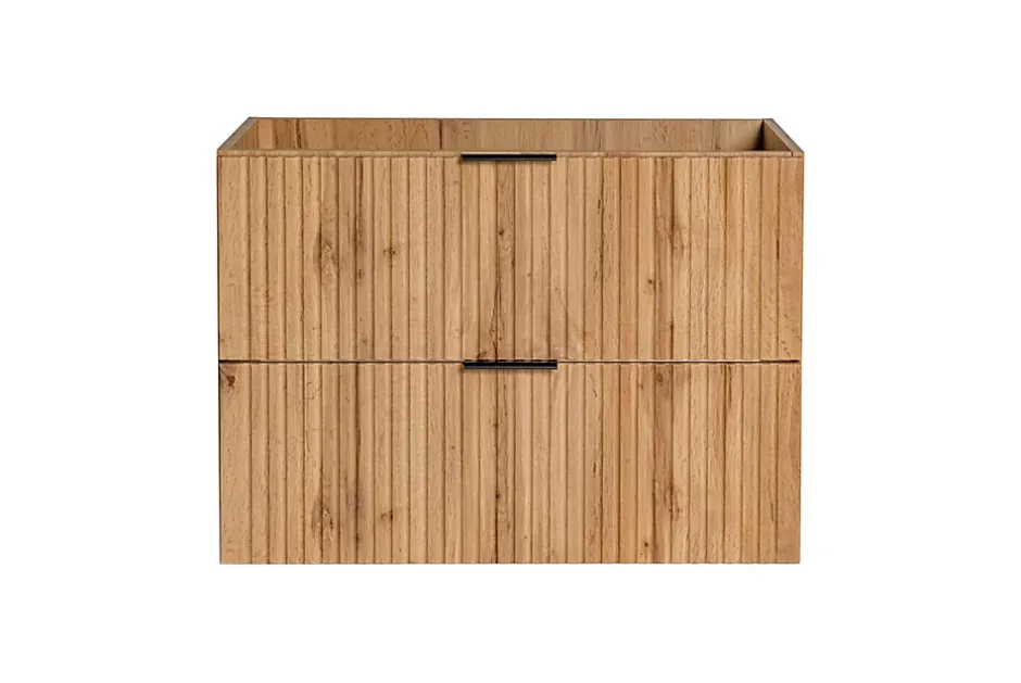 Furnidea Meuble de salle de bain suspendu sous lavabo ADEL CHÊNE 80 cm* Meuble Sous Lavabo