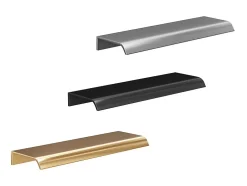 Vente-unique Meuble de salle de bain suspendu strié avec vasque à encastrer - Noir - 120 cm - ZEVARA* Meuble Vasque