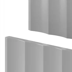Furnidea Meuble de salle de bain sous vasque suspendu ARCOS blanc 60 cm façades rainurées