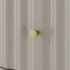 Furnidea Meuble de salle de bain sous vasque suspendu AQUA cachemire 60 cm façades rainurées