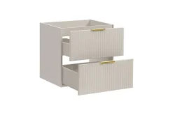 Furnidea Meuble de salle de bain suspendu sous lavabo ADEL CACHEMIRE 60 cm