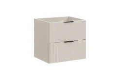 Furnidea Meuble de salle de bain suspendu sous lavabo ADEL CACHEMIRE 60 cm