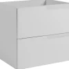 Furnidea Meuble de salle de bain suspendu sous vasque MODERN blanc 60 cm* Meuble Sous Lavabo
