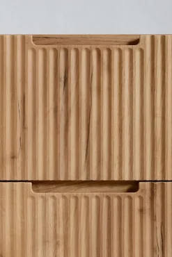 Furnidea Meuble de salle de bain suspendu sous vasque VENA chêne 80 cm* Meuble Sous Lavabo