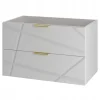Furnidea Meuble de salle de bain sous vasque suspendu RADOM 80 cm blanc mat