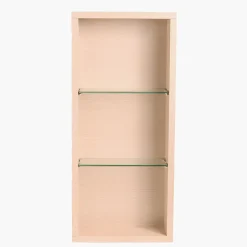 Autres Meuble de salle de bain étagère de rangement murale 90 x 44 x 18 cm bois couleur chêne CEDAM* Etagère Salle De Bains