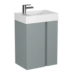 Autres Meuble de salle de bain UNIQ 49 x 34,5 x 63 cm en plusieurs couleurs - Vert* Meuble De Salle De Bains Faible Profondeur