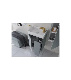Autres Meuble de salle de bain UNIQ 49 x 34,5 x 63 cm en plusieurs couleurs - Vert* Meuble De Salle De Bains Faible Profondeur