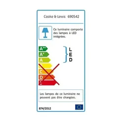 Cooke & Lewis Meuble de salle de bains haut taupe l.80 x H.30 x P.30 cm, Pamili
