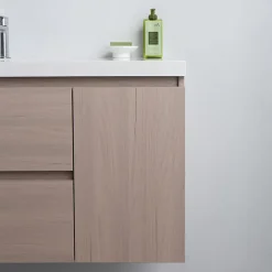 Kiamami Valentina Meuble De Salle De Bains 90 Cm Avec Lavabo En Résine De Marbre, Profondeur 39 Cm Malaga* Ensemble Meuble De Salle De Bains