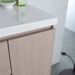Kiamami Valentina Meuble De Salle De Bains 90 Cm Avec Lavabo En Résine De Marbre, Profondeur 39 Cm Malaga* Ensemble Meuble De Salle De Bains