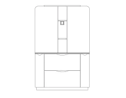 Ondee Meuble de salle de bains à poser H.185 x l.120 cm, décor bois, Palermo* Ensemble Meuble De Salle De Bains|Meuble Vasque