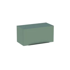 Meuble de salle de bains haut vert sauge mat l.60 x H.30 x P.30 cm, Pamili