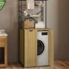 IDMarket Meuble dessus machine à laver fermé DETROIT design industriel* Armoire De Salle De Bains