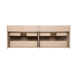 Mob-In Meuble double vasque SORRENTO suspendu avec plan vasque en céramique 120cm* Meuble Vasque