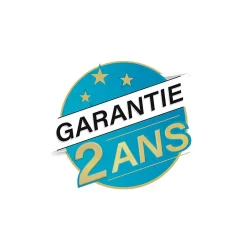 Distribain Meuble double vasque VENEZIA Bois Naturel et Noir mat (sans miroir)