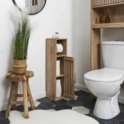 The Home Deco Factory Meuble dérouleur de papier toilette Saulk* Armoire De Toilette