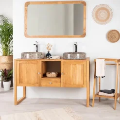 Wanda Collection Meuble en teck salle de bain Théa 130 cm