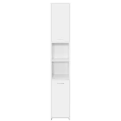 Ml-Design Meuble haute salle de bain colonne étroite de rangement blanc MDF 30x190x30 cm