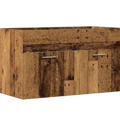 Vidaxl Meuble lavabo de salle de bain vieux bois bois d'ingénierie* Meuble Wc