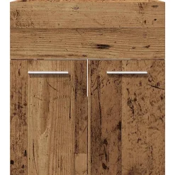 Vidaxl Meuble lavabo de salle de bain vieux bois bois d'ingénierie