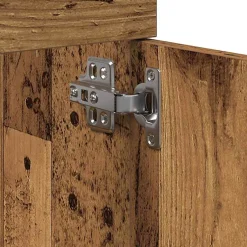 Vidaxl Meuble lavabo de salle de bain vieux bois bois d'ingénierie