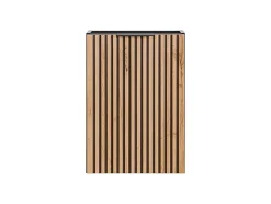 Furnidea Meuble lave main à suspendre XILO NOIR CHÊNE 40 cm