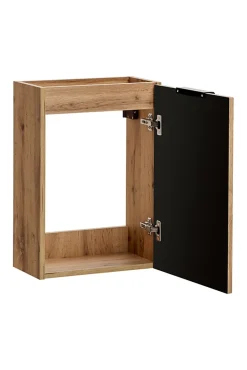 Furnidea Meuble lave main à suspendre ADEL CHÊNE 40 cm
