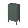 GoodHome Meuble lave mains à poser vert mat l.44 x H.80,6 x P.30 cm, Perma