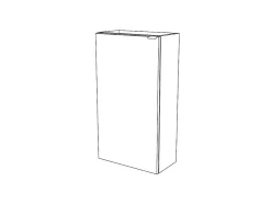 GoodHome Meuble lave mains à poser gris l.44 x H.79 x P.23 cm, Imandra