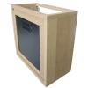 Cooke & Lewis Meuble lave mains à suspendre bois et noir l.44 x H.44 x P.23 cm, Indus