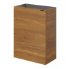 GoodHome Meuble lave mains suspendu effet noyer l.44 x H.55 x P.23 cm, Imandra
