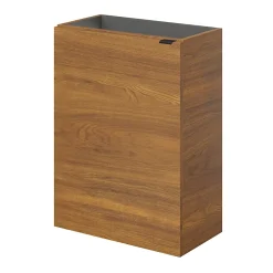 GoodHome Meuble lave mains suspendu effet noyer l.44 x H.55 x P.23 cm, Imandra