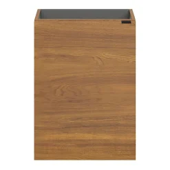 GoodHome Meuble lave mains suspendu effet noyer l.44 x H.55 x P.23 cm, Imandra