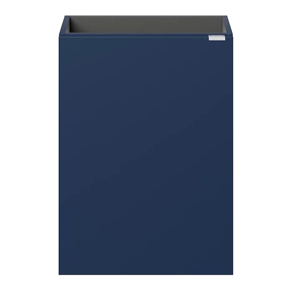 GoodHome Meuble lave mains suspendu bleu nuit mat l.44 x H.55 x P.23 cm, Imandra* Lave-Mains