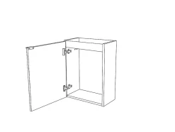 GoodHome Meuble lave mains suspendu gris l.44 x H.55 x P.23 cm Imandra, Imandra