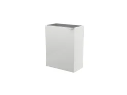 GoodHome Meuble lave mains suspendu blanc brillant l.44 x H.55 x P.23 cm, Imandra* Lave-Mains
