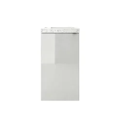 GoodHome Meuble lave-mains à poser blanc brillant l.44 cm Imandra + plan vasque terrazzo,* Lave-Mains