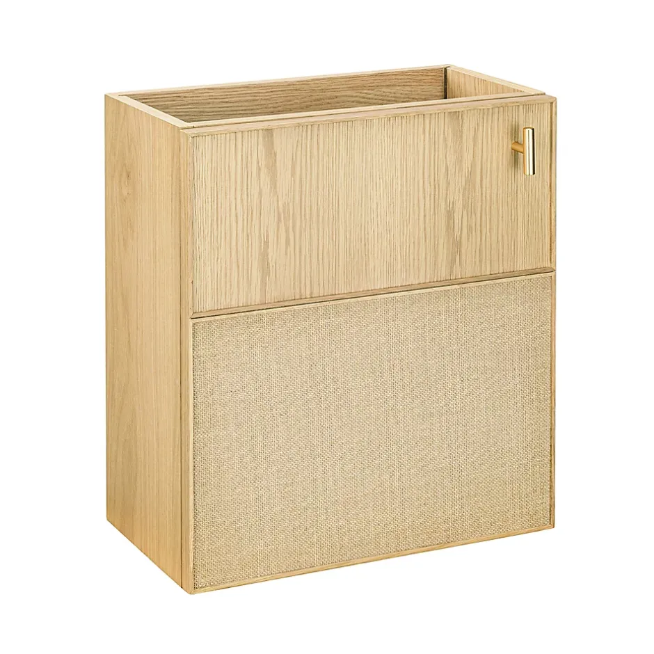 Homesight Meuble lave-mains à suspendre l.43,2 x H.48 x P.22,5 cm, effet chêne clair et jute, Java* Lave-Mains