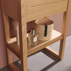 Mob-In Meuble lave-mains ATOLL avec vasque blanche + miroir* Meuble Wc