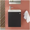 Mob-In Meuble lave-mains AVA Noir carbone* Lave-Mains