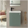 Mob-In Meuble lave-mains AVA vert de gris + robinet noir
