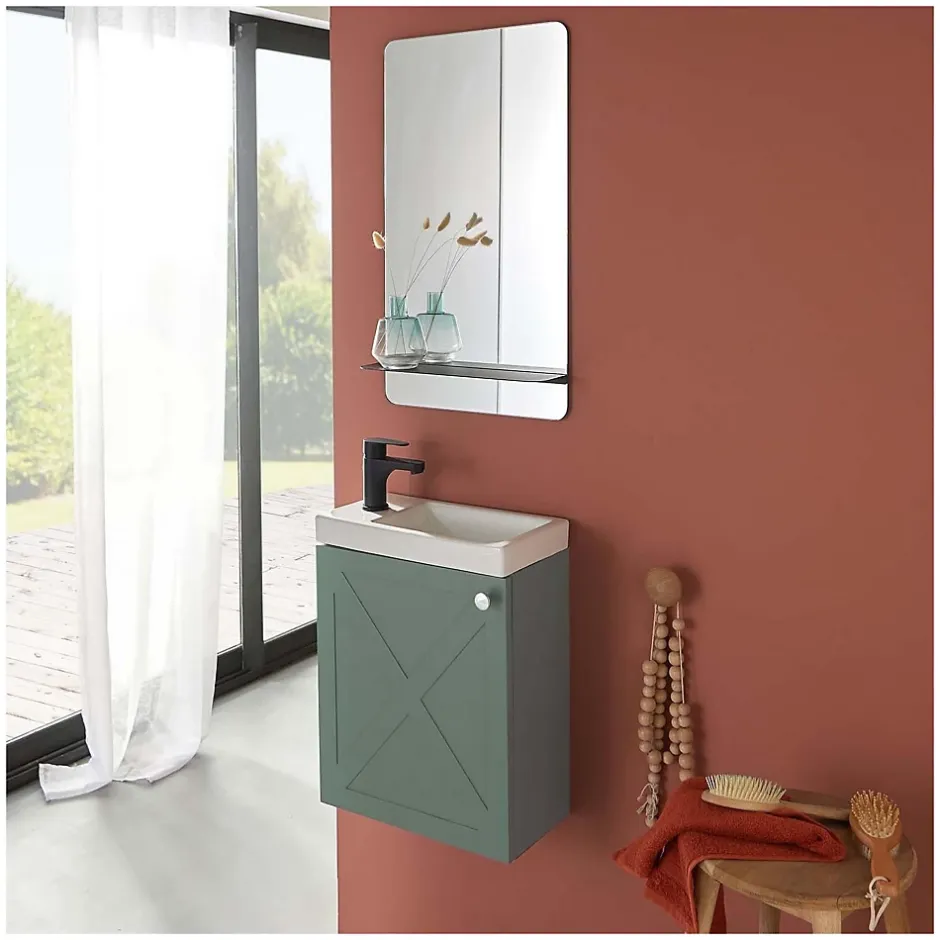 Mob-In Meuble lave-mains AVA Vert de gris* Lave-Mains