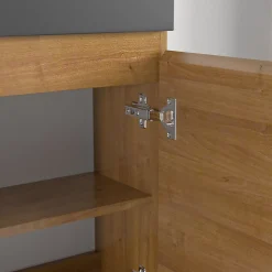 Lomazoo Meuble lave-mains chêne chaud Malibu - 40cm* Lave-Mains