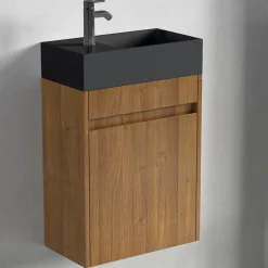 Lomazoo Meuble lave-mains chêne chaud Ibiza - 40cm