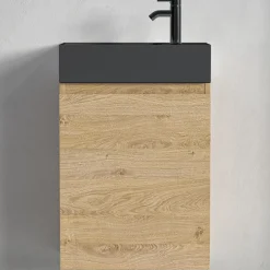 Lomazoo Meuble lave-mains chêne clair Malibu - 40cm