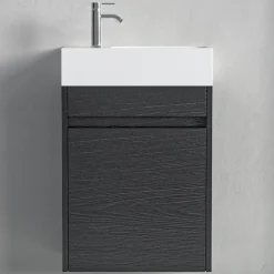 Lomazoo Meuble lave-mains chêne noir Ibiza - 40cm* Lave-Mains