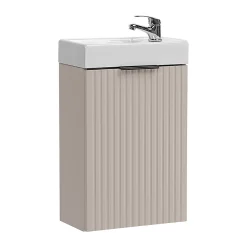 Petits-Meubles Meuble lave-mains 40cm 1 porte Adriel Cachemire* Lave-Mains