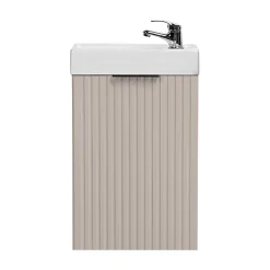 Petits-Meubles Meuble lave-mains 40cm 1 porte Adriel Cachemire* Lave-Mains